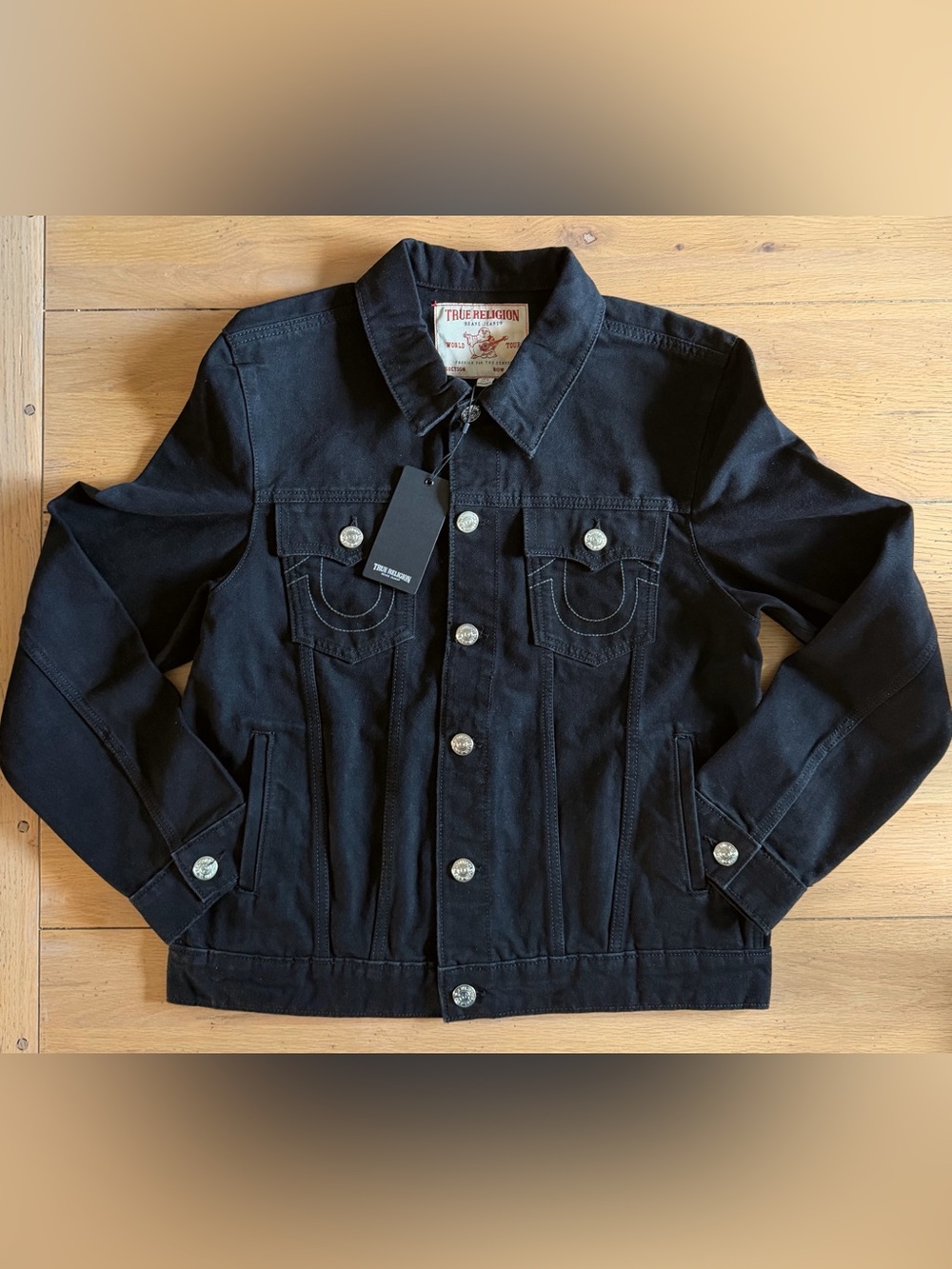 True Religion Black Lightweight Shirt Jacket